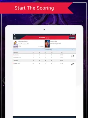 Cricket Social Scoring android App screenshot 0